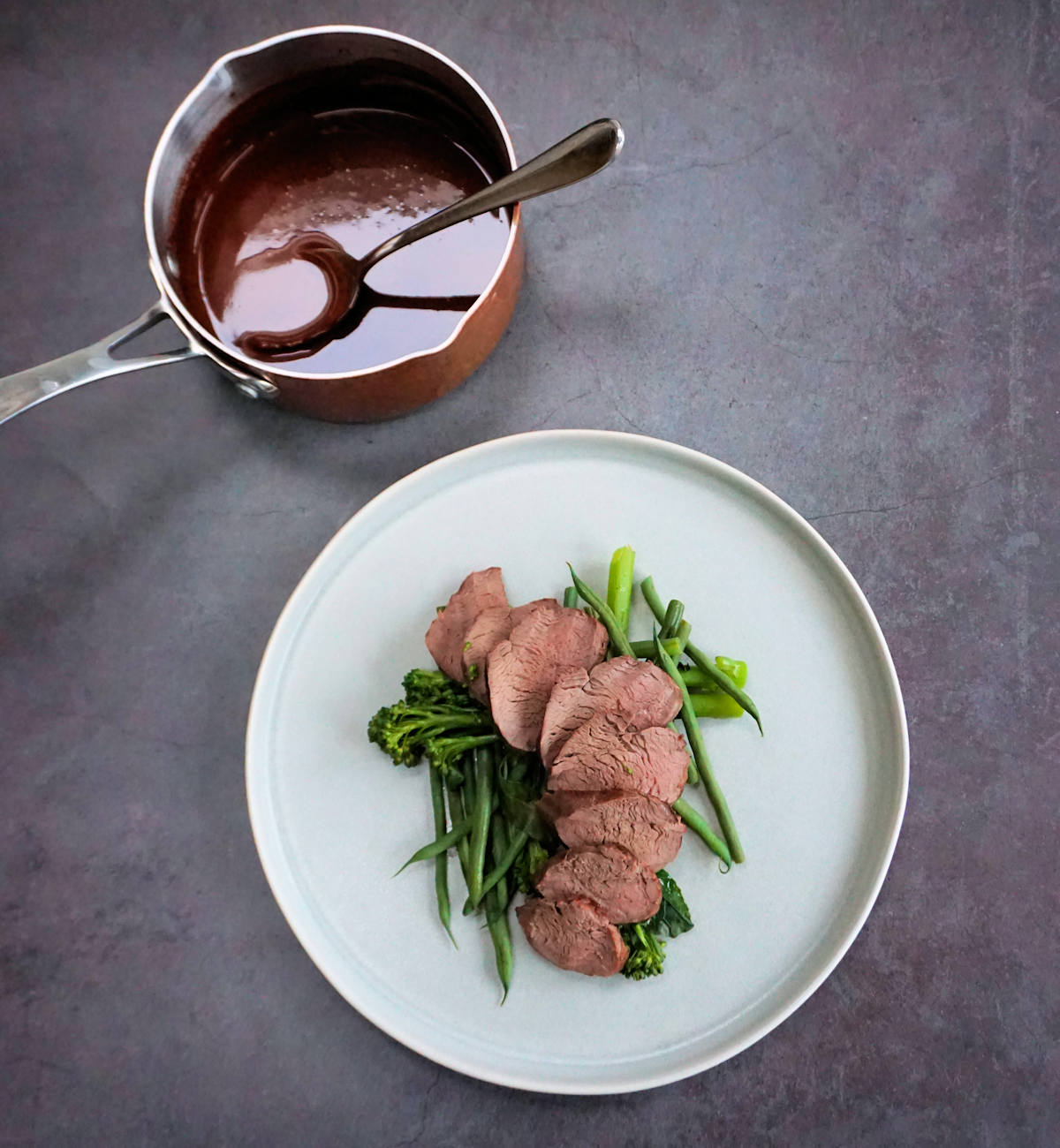 Venison Loin With Chocolate Sauce Recipe Cuisine Fiend